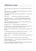 CSFA Exam review questions and answers rated A&plus; 2024&sol;2025