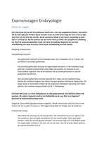 Uitgewerkte examenvragen embryologie en anatomie 