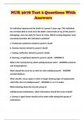 NUR 3678 BUNDLED EXAMS WITH SOLUTION