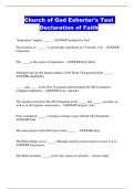 CHURCH OF GOD EXHORTER CURRENT BUNDLED EXAMS 2024-2025
