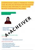 CAMILLA FRANKLIN I-HUMAN CASE STUDY &vert; 48-YEAR-OLD WITH FATIGUE AND IRRITABILITY &vert; LATEST UPDATED CASE REVIEW WEEK 10 &vert; SCREENSHOTS OF ALL PAGES WELL ELABORATED BY EXPERTS 1ST AUGUST 2024 WALDEN UNIVERSITY
