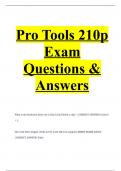 Pro Tools 210p Exam Questions & Answers&period;