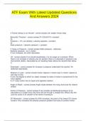 ATF Exam With Latest Updated Questions And Answers 2024
