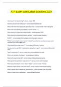   ATF Exam With Latest Solutions 2024