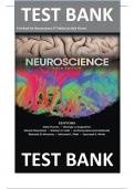 TEST BANK For Neuroscience 6th Edition by Dale Purves &comma; ISBN&colon; 9781605353807&vert;COMPLETE TEST BANK&vert; Guide A&plus;