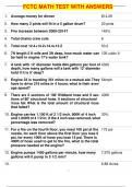 FCTC MATH TEST WITH ANSWERS