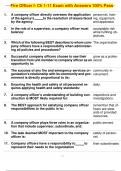  Fire Officer I- Ch 1-11 Exam with Answers 100&percnt; Pass