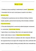 WGU C168 Questions and Answers &lpar;2024 &sol; 2025&rpar; &lpar;Verified Answers&rpar;