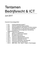 Complete samenvatting tentamen Bedrijfsrecht & ICT met hoorcolleges, (deels) de verplichte literatuur en arresten