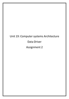Unit 19 Computer Systems Architecture LO2 P5 P6 M2 D1