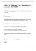 WELL AP V2 Exam Part 1 Questions & Answers 2024&sol;2025