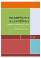 Tentamenopdracht Inleiding Dietetiek NTI