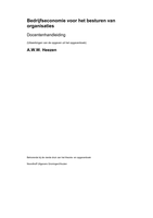 Antwoordenboek Heezen ''Bedrijfseconomie voor het besturen van organisaties''