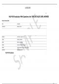  NLN PAX Vocabulary With Questions And 100&percnt; DETAILED SURE ANSWERS