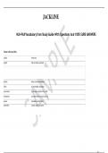  NLN-PAX Vocabulary from Study Guide With Questions And 100&percnt; SURE ANSWERS