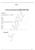   PAX Prep Vocab NLN With Questions And 100&percnt; DETAILED CORRECT ANSWERS