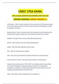 CREST CPSA EXAM&period;  &lpar;100&percnt; complete&rpar; QUESTIONS AND  ANSWERS LATEST 2024-2025&period; &lpar;VERIFIED ANSWERS&rpar; ALREADY GRADED A&plus;&period;