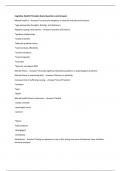 Cognitive Health Principles Exam Questions and Answers&period;