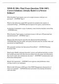NIMS-IS 200&period;c Final Exam Questions With 100&percnt;  Correct Solutions &lpar;Already Rated A&plus;&rpar;&vert; Newest  Edition&excl;&excl;