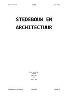Stedenbouw en Architectuur