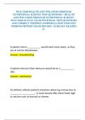 WGU D440 HEALTH AND WELLNESS THROUGH NUTRITIONAL SCIENCE TEST QUESTIONS &sol; HEALTH AND WELLNESS THROUGH NUTRITIONAL SCIENCE WGU D440 ACTUAL EXAM WITH REAL TEST QUESTIONS AND CORRECT VERIFIED ANSWERS &lpar;A NEW UPDATED VERSION&rpar; NEWEST EXAM 2024-2025 &vert;ALREADY GRA