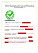 CALIFORNIA LAW EXAM OPTOMETRY NEWEST VERSION EXAM  2024-2026 LATEST UPDATED QUESTIONS WITH CORRECT ANSWERS  GRADED A&plus;