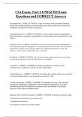 CIA Exam&colon; Part 1 UPDATED Exam  Questions and CORRECT Answers