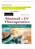 TEST BANK FOR Phillips's Manual of I&period;V&period; Therapeutics Evidence-Based Practice for Infusion Therapy &lpar;8Th Edition 2024&rpar; by Lisa Gorski&vert;&vert; NEWEST UPDATE&vert;&vert; WITH DETAILED ANSWERS