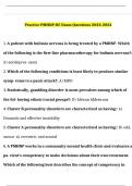 PMHNP certification Exam 2024&lpar;Actual test verified A&plus;&rpar;