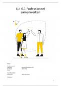 Beroepsproduct 6&period;1 professioneel samenwerken