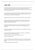 LOG 100 Questions And Answers Graded A&plus;