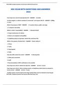 NSC EXAM Complete Questions And Answers With Real Study Tests