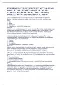 HESI PHARMACOLOGY EXAM 2023 ACTUAL EXAM  COMPLETE 60 QUESTIONS WITH DETAILED  VERIFIED ANSWERS AND RATIONALES &lpar;100&percnt;  CORRECT ANSWERS&rpar; &sol;ALREADY GRADED A&plus;