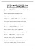 MSP Test &lpar;part 2&rpar; UPDATED Exam  Questions and CORRECT Answers