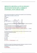 REGIS NU 650 FINAL ACTUAL EXAM 3 QUESTIONS WITH 100&percnt; CORRECT ANSWERS &vert; NEW UPDATE 2024