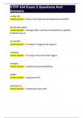 VTPP 434 Exam 2 Questions And Answers 