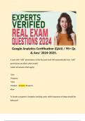 Google Analytics Certification &lpar;QA4&rpar; &sol; 95&plus; Qs & Ans&sol; 2024-2025&period;