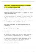 2024 NFHS Baseball Exam Part 1