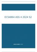 ECS4864  ASSIGNMENT 4  ANSWERS 2024 SEMESTER 2 &lpar;PRESCRIBED BOOK & STUDY GUIDE USED&rpar; Whatsapp &sol;&sol;wa&period;me&sol;27639110630
