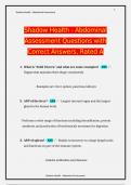 Shadow Health - Abdominal Assessment Questions with Correct Answers&comma; Rated A