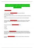 NU 671 Latest Update 2024-2025 Actual Exam Questions and 100&percnt; Verified Correct Answers Guaranteed A&plus;