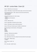 NR 325 - Lecture Notes - Exam 222 questions and correct answers &lpar;elaborations&rpar; with 100&percnt; accurate &comma; verified &comma; latest fully updated &comma; 2024&sol;2025 &comma;already passed &comma; graded a&plus;&comma; complete solutions guarantee distinctions rationales&vert; 5-star rating