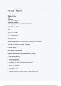 NR 325 - Neuro questions and correct answers &lpar;elaborations&rpar; with 100&percnt; accurate &comma; verified &comma; latest fully updated &comma; 2024&sol;2025 &comma;already passed &comma; graded a&plus;&comma; complete solutions guarantee distinctions rationales&vert; 5-star rating