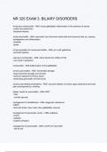NR 325 EXAM 3  BILIARY DISORDERS questions and correct answers &lpar;elaborations&rpar; with 100&percnt; accurate &comma; verified &comma; latest fully updated &comma; 2024&sol;2025 &comma;already passed &comma; graded a&plus;&comma; complete solutions guarantee distinctions rationales&vert; 5-star rating