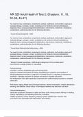 NR 325 Adult Health II Test 2 &lpar;Chapters 11&comma; 16&comma; 51-55&comma; 45-47&rpar; questions and correct answers &lpar;elaborations&rpar; with 100&percnt; accurate &comma; verified &comma; latest fully updated &comma; 2024&sol;2025 &comma;already passed &comma; graded a&plus;&comma; complete solutions guarantee distinctions rationales&vert; 