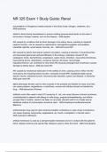 NR 325 Exam 1 Study Guide  Renal questions and correct answers &lpar;elaborations&rpar; with 100&percnt; accurate &comma; verified &comma; latest fully updated &comma; 2024&sol;2025 &comma;already passed &comma; graded a&plus;&comma; complete solutions guarantee distinctions rationales&vert; 5-star rating