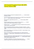 C211 Second OA quizzes Exam with 100&percnt; Correct Answers 2024