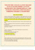 NUR 2755 MDC 4 EXAM 2 LATEST 2024-2025  ACTUAL EXAMS &lpar;FORMS A&comma; B C& D&rpar;  RASMUSSEN&sol; MULTIDIMENSIONAL CARE  IV EXAM 2 NUR 2755 LATEST EXAMS &lpar;4  VERSIONS&rpar; GRADED A&plus; RASMUSSEN