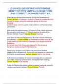 C100 WGU OBJECTIVE ASSESSMENT STUDY KIT WITH COMPLETE QUESTIONS AND CORRECT ANSWERS RATED A&plus;