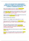 WGU C170 OBJECTIVE ASSESSMENT EXAM WITH COMPLETE QUESTIONS AND CORRECT ANSWERS RATED A&plus;